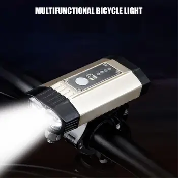 

2000 Lums Bicycle Light T6 USB Rechargeable 2000mAh Bike Light Waterproof LED Headlight Power Bank Bike Accessories