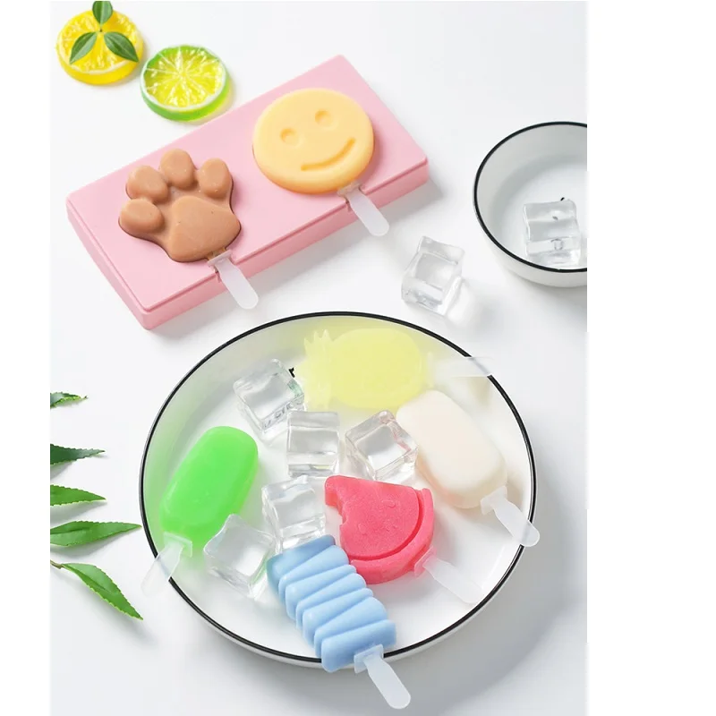 С крышкой силиконовый емкость для замораживания мороженое Конфета бар делая инструмент прочный торт форма для мороженого сок формы для мороженого детей