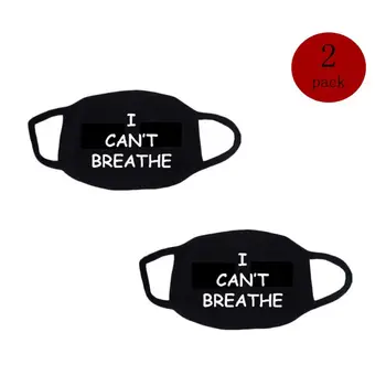 

2 Pack Black Lives Matter Double Layered Jersey Black Face Cover Face cover