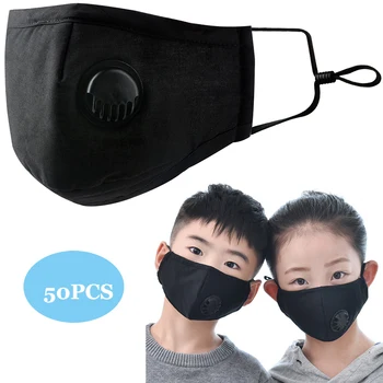 

50/100pcs Wholesale Pm2.5 Mouth Mask Anti Dust Mask Activated Carbon Filter Windproof Mouth-Muffle Bacteria Proof Flu Face Masks