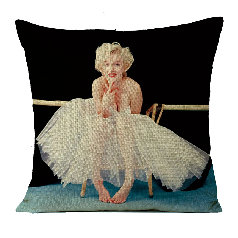 Marilyn Подушка с изображением Монро наволочка супер качество белье Монро портрет наволочки для диванной подушки диване подушки декоративные наволочки - Цвет: 1