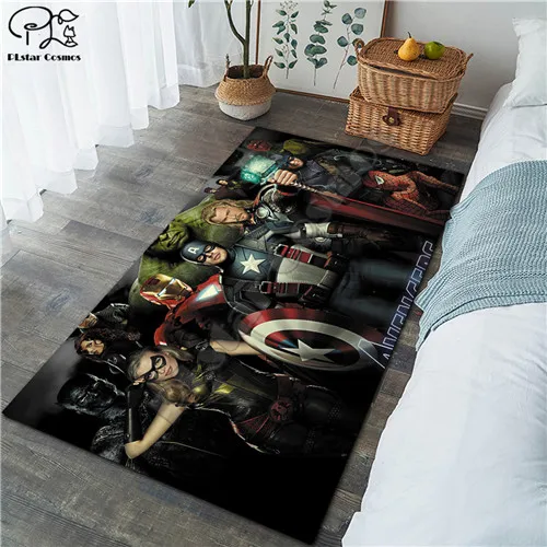 New Superman/Batman/US Captain/The Avenger Carpets Soft Flannel 3D Printed Rugs Mat Rugs Anti-slip Large Rug Carpet-14 - Color: Dark Khaki