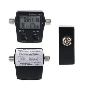 

NISSEI RS-50 Digital SWR Watt Meter 125-525MHz UHF / VHF M Type Connector Micro USB-DC 5V Output for TYT Baofeng