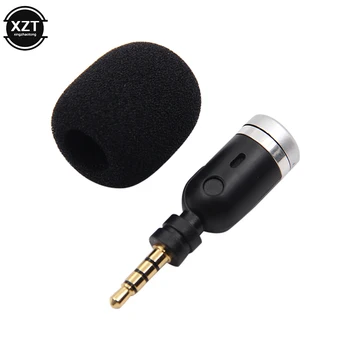 Mini microfono pieghevole flessibile dritto jack da 3,5 mm Aux Mono/stereo/4 poli per registratore PC portatile per telefono cellulare
