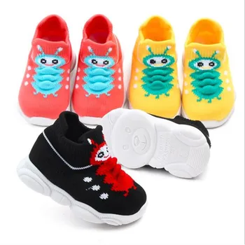 

New Kids Breathable Sport Shoes Baby First Walkers Sneakers Soft Bottom Non-slip Boys Girls Casual Shoes