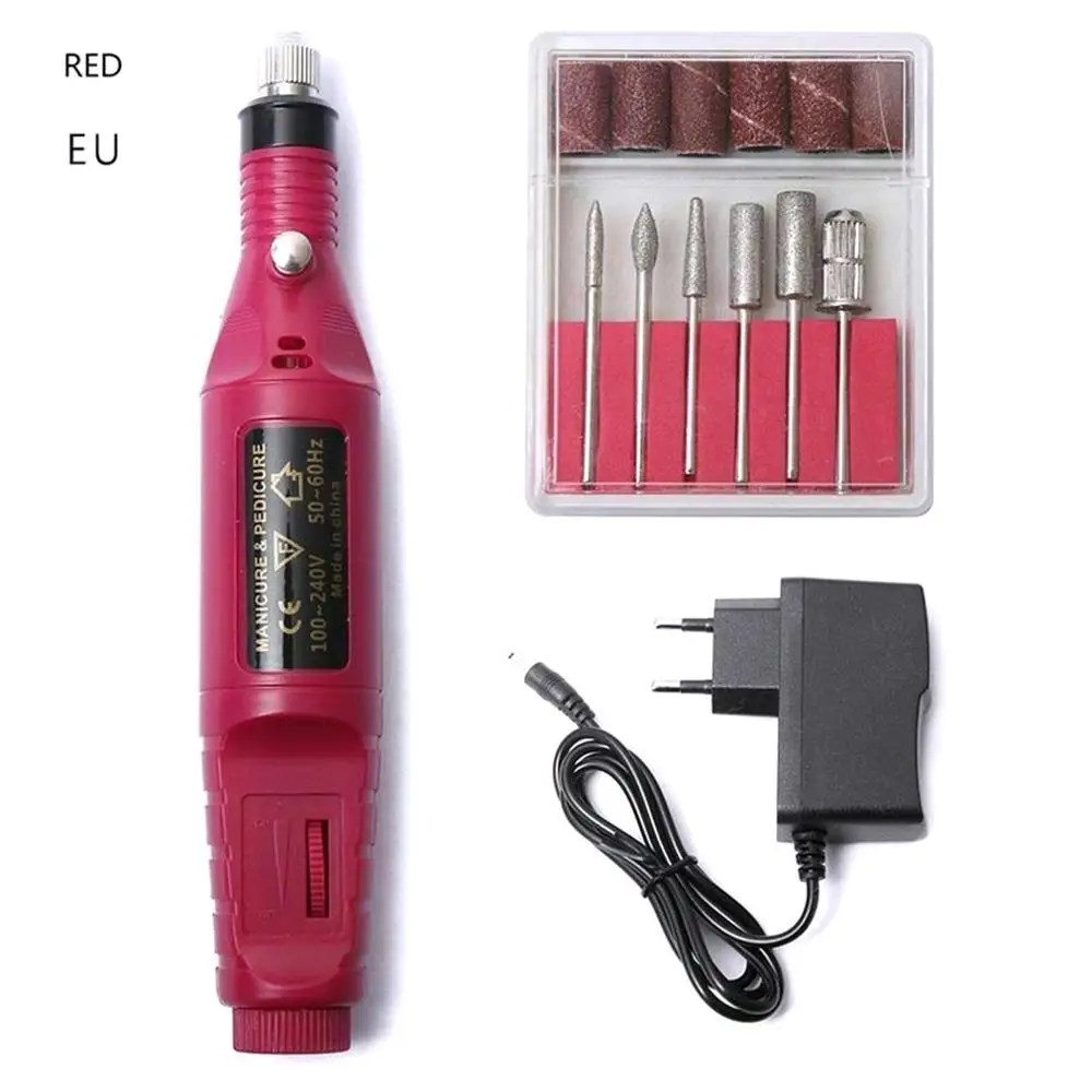 

Electric Nail Drill Tool Kit Manicure Machine Polish File Buffer Sander Remover Salon Home 30X Carving Bits Set