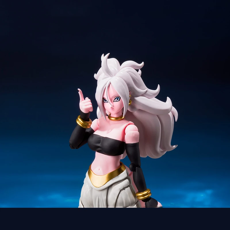 BANDAI Аниме Драконий жемчуг Android 21 Jinzoningen Nijuichi-Go СВЧ игрушки Фигурки Модель украшения Рождественский подарок