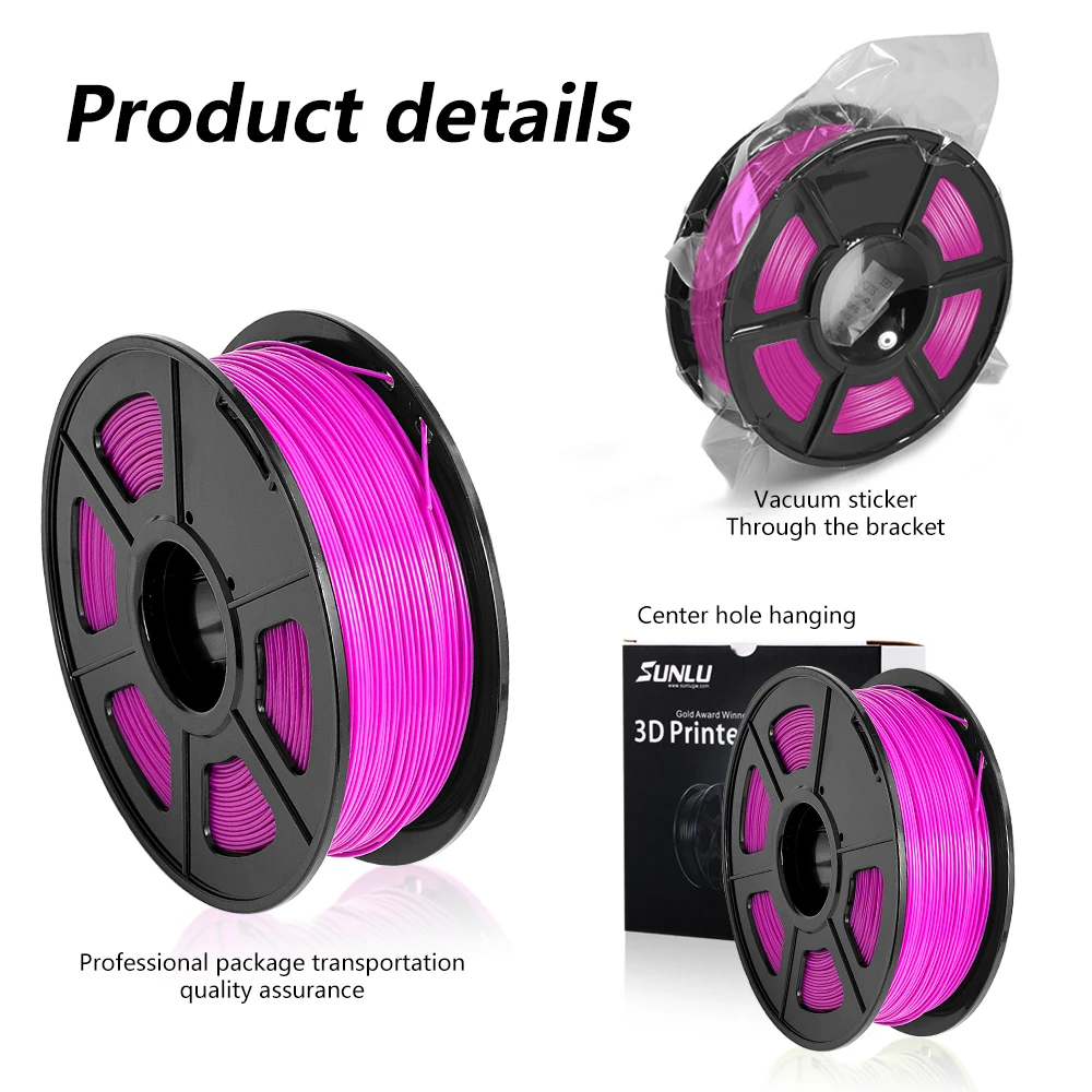 SUNLU 3d Принтер Нити PLA PLUS 1 кг 1,75 мм 1 кг/2.2lb катушка DIY Лучший подарок печать безвредным материалом