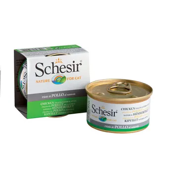 

"Schesir" canned food for cats chicken in own juice 85gr 12 PCs.