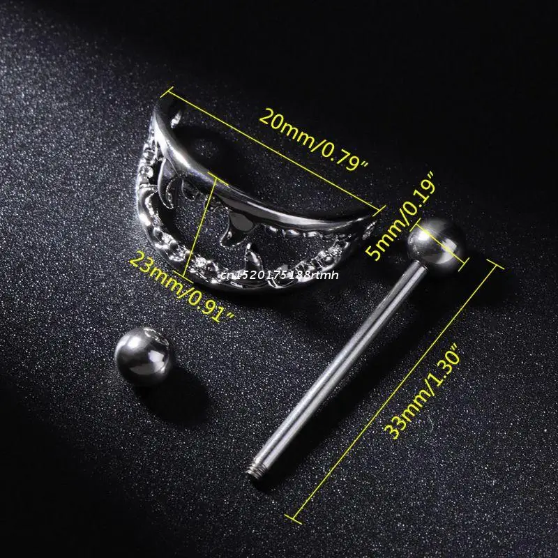 Nipple Piercing Women Lady Halloween Mouth Sharp Teeth Bars Shield Jewelry 2pcs piercing jewelry body piercing jewelry body jewelry