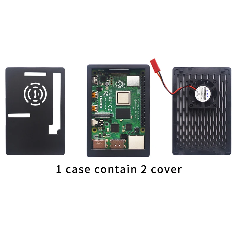  Raspberry Pi 4 Model B 2GB/4GB Kit Board + Power Adapter + Case Box + 32/64GB SD Card + HDMI Cable 