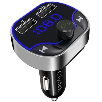 

Latest Bluetooth V5.0 3 Music Playing Modes Hands-free Calling 2 Dual USB Ports MP3 Car FM Transmitter LED Screen USB Charge