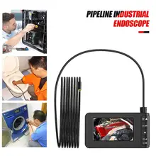 Камера эндоскоп IP67 HD Инспекционная камера бороскоп с дисплеем 4,3 дюйма