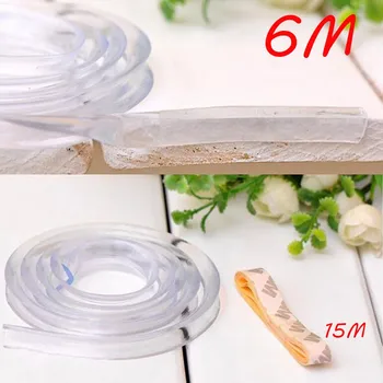 

6M Table Corner Protector Strip Safety Protection From Children on Furniture Soft Silicone Edge Bumper Baby Products#30
