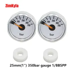 Paintball PCP Air Pressure Gauge 2pcs 350bar Mini Micro Manometre Manometer 1/8