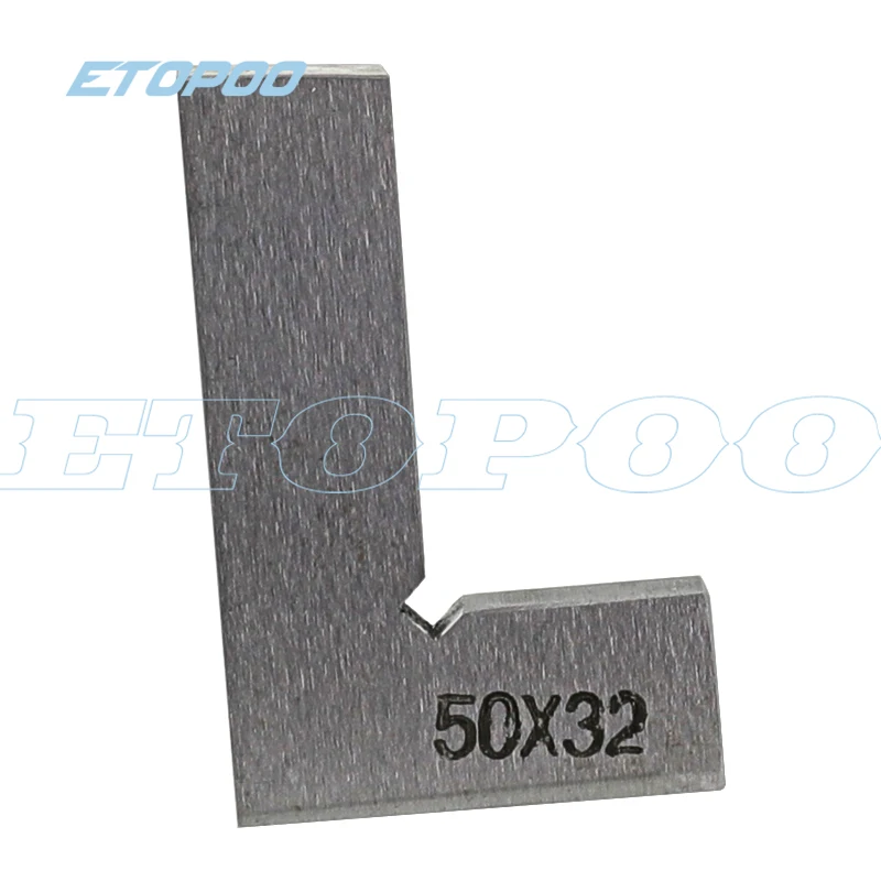 50x32mm normal Нержавеющая сталь класса O Степень 50*32 мм лезвий с поворотом на 90 градусов УГОЛЬНИК линейка заострение ножа края угловая линейка, измерительный инструмент - Цвет: 50x32mm normal