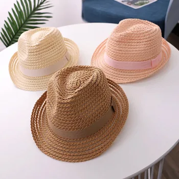 

2020 Baby boy girl hats Children's straw hat summer new fashion baby hats Korean outdoor travel sunscreen beach sun hat caps