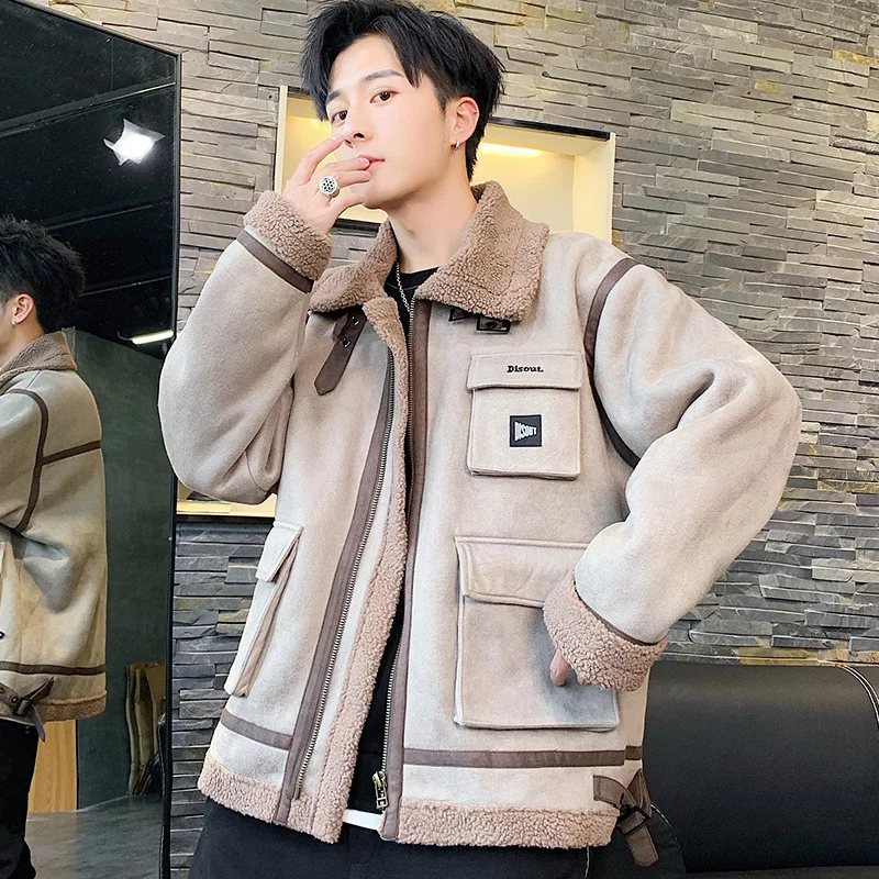 

Autumn And Winter New Style Suede Machinery Jacket