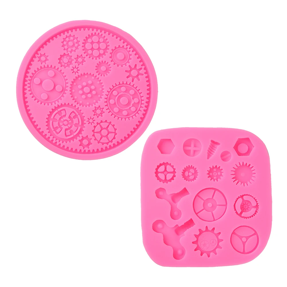 

Silicone Steam Punk Designed Cupcake Cake Mould Decor Cake Molds Tools