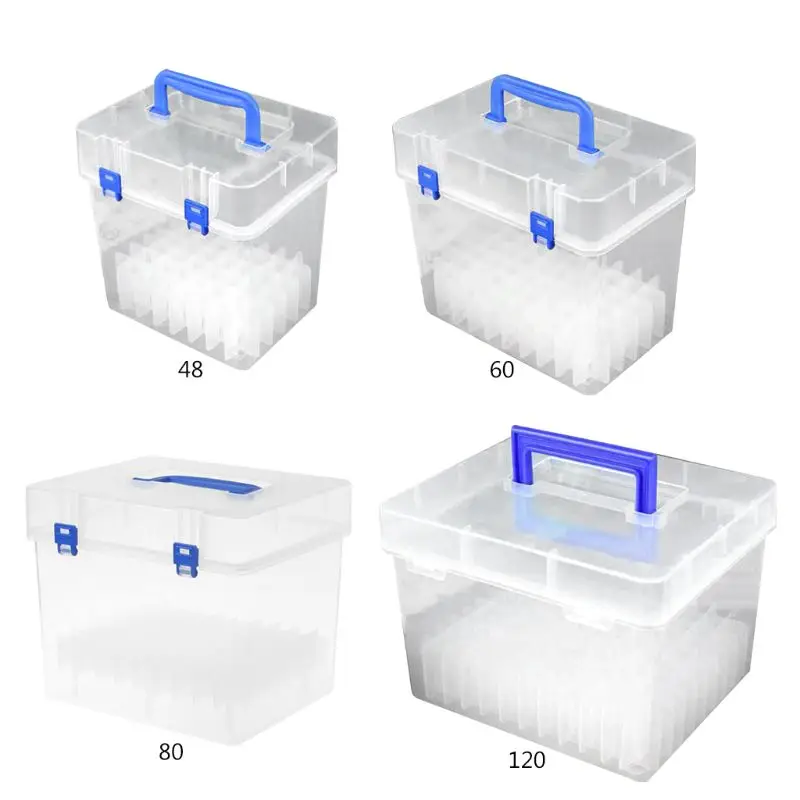 1pc 3 Size Plastic Storage Box Portable Storage Finishing Box Transparent  Plastic Boxes Large Tools Boxes With Handle Jf 0670 - Storage Boxes & Bins  - AliExpress