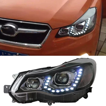 

1 Pair Head Lamp Headlights LED Headlight Daytime Running Light Bi Xenon Lens Xenon Low Beam For Subaru XV 2012 2013 2014 2015