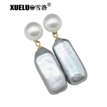 

XUELUO Fashion Special Charming Genuine Natural Cultured Freshwater Pearl Earrings for women