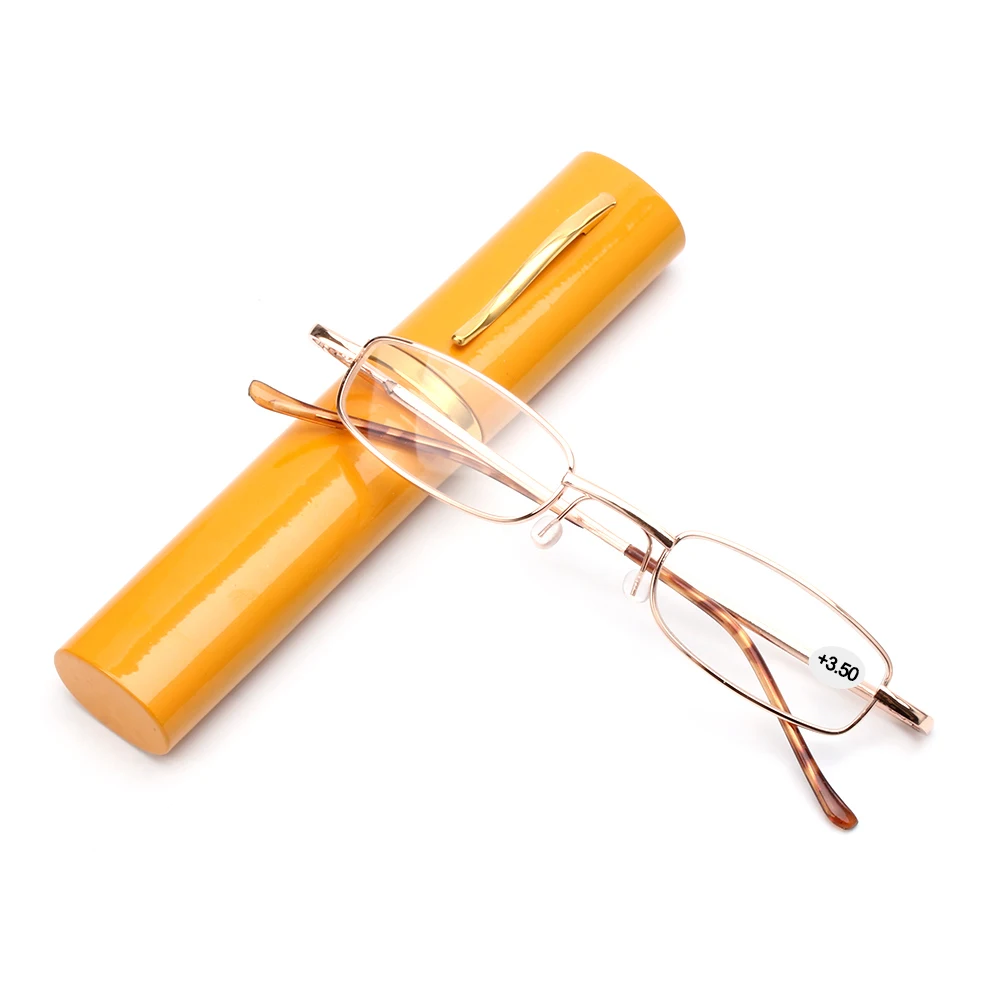 1 PC очки для чтения высокое Класс трубки Чехол очки Мода книга с обучение чтению очки для мужчин и женщин, Прямая поставка