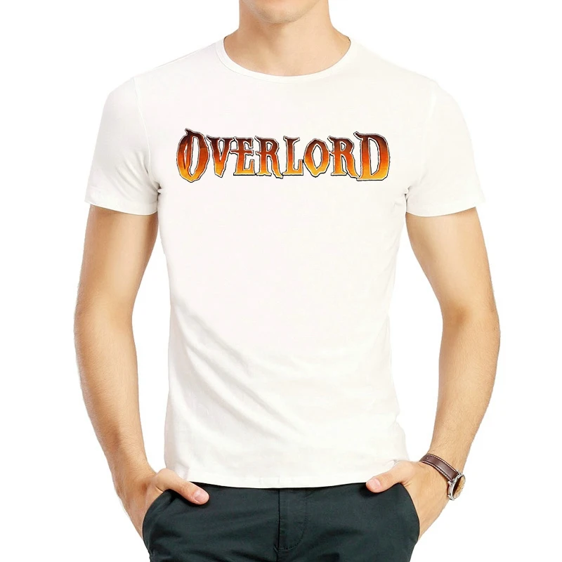 Overlord футболка Летняя с короткими рукавами для подростков круглым вырезом