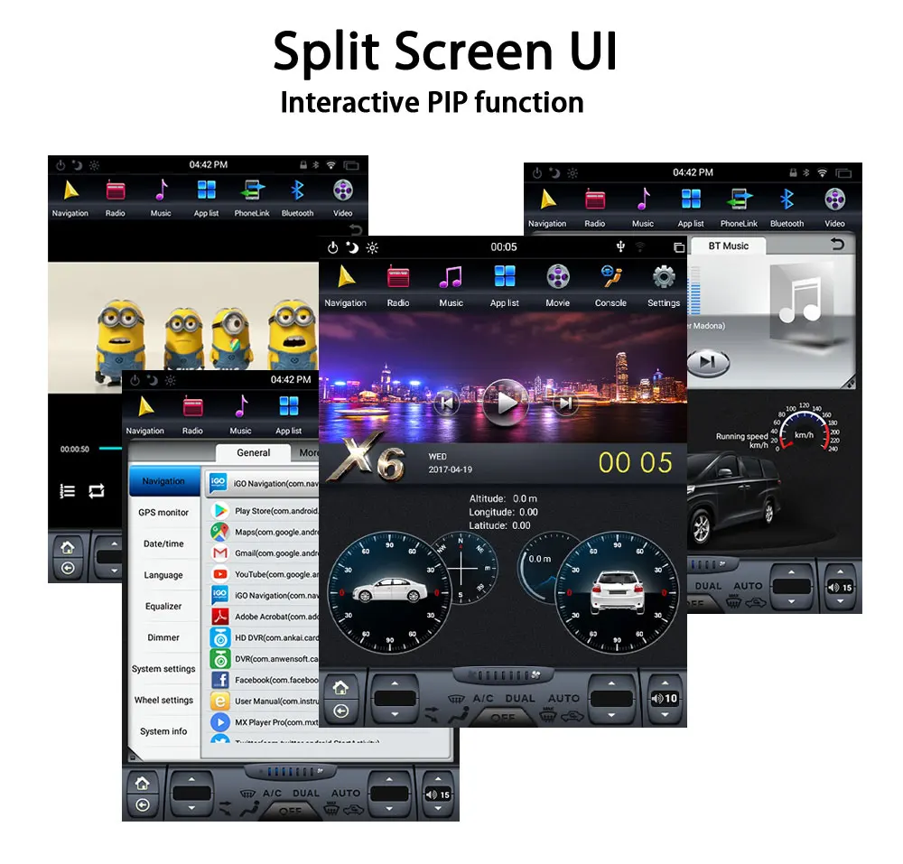 Krando Android 8,1 встроенный carplay 12," вертикальный экран автомобиля радио для Toyota Alphard Vellfire 2007-2013 Мультимедиа Навигация