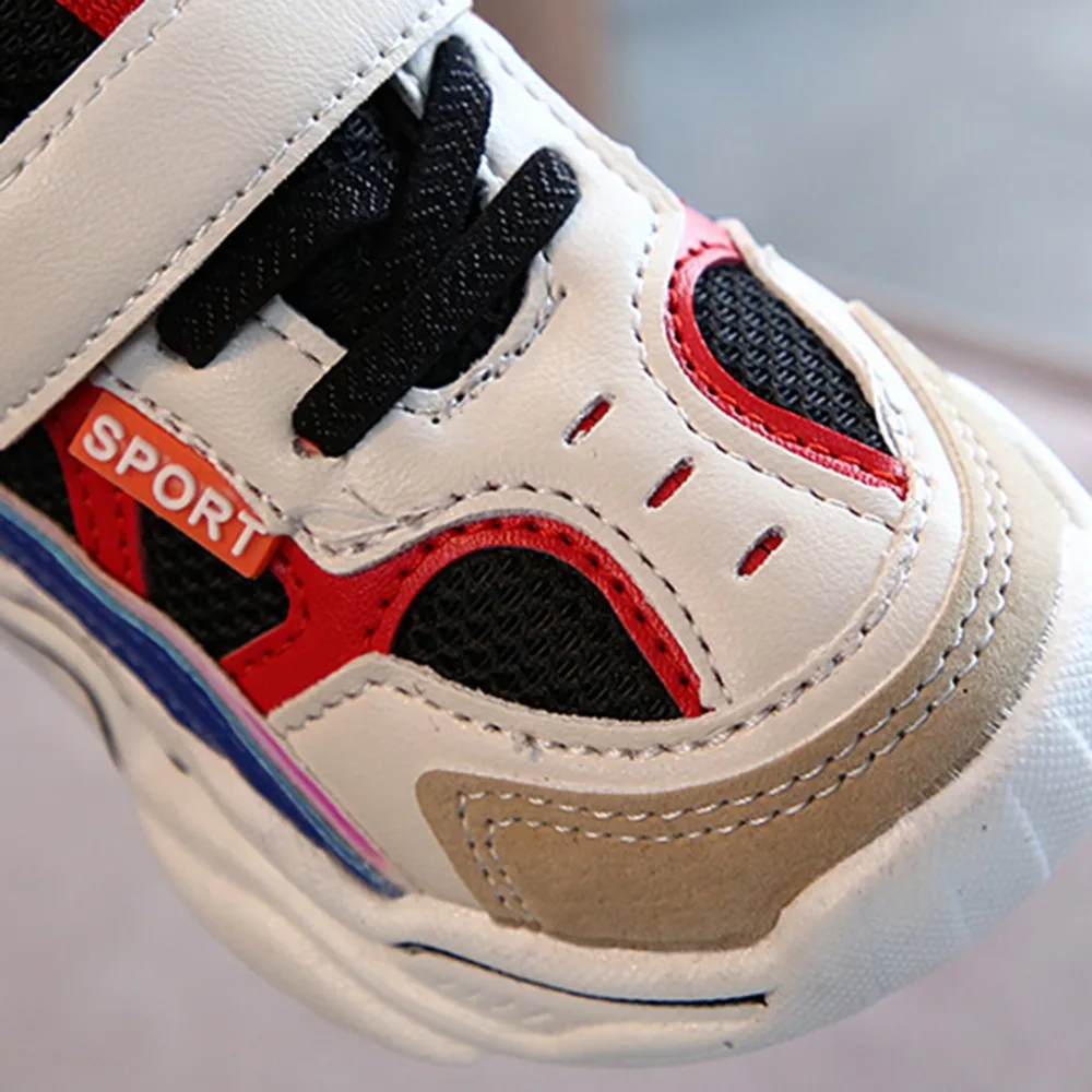 Baby kids sneakers boys child baby kids sneakers girls mesh breathable sports running shoes sneakers football shoes kids 35A13 (4)