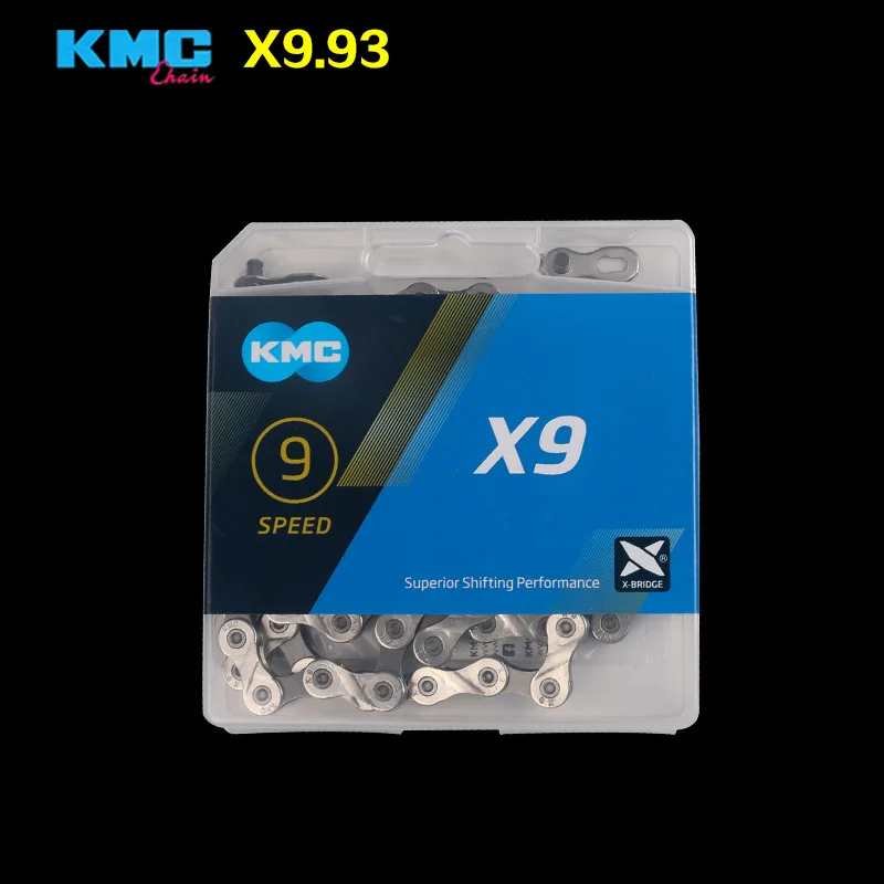 

Boxed KMC Laurel Alliance 9-Speed 27 Speed Mountain Highway Bicycle Chain Car Chain X9.93 Variable Speed Universal Lightweight
