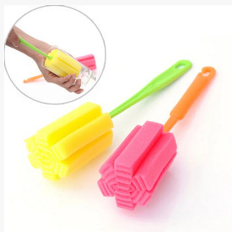 

Simple and durable sponge cleaning cup brush fun kitchen long sponge sanitary cup brush home kitchen cleaning suppliesshipping