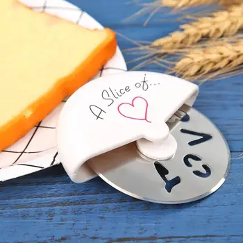 

VKTECH Stainless Steel Pizza Cutter Round Wheel Pizza Knife Cake Cut Tool Home Pizza Wheels Scissors Kitchen Gadget Baking Tools