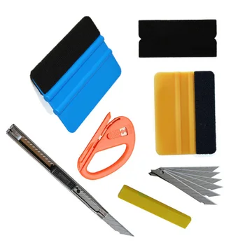 

Kit Vinyl Wrapping Tools Installation Soft Safety Car Felt Squeegee Window