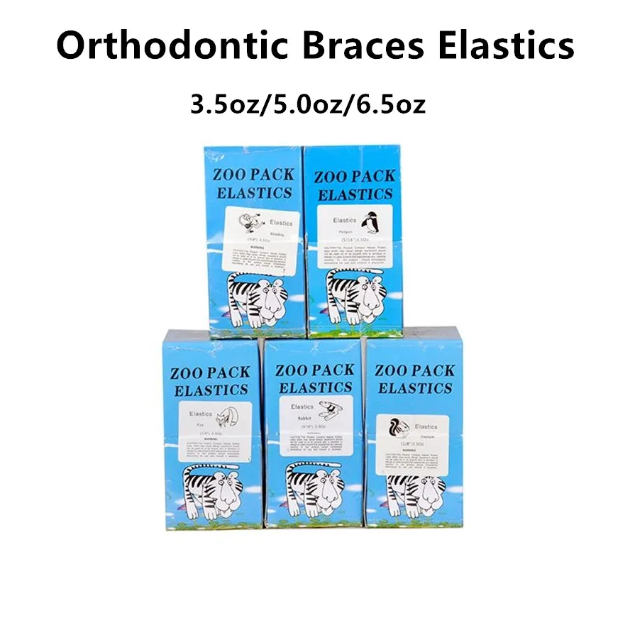 2000pcs Zoo Pack Dental Orthodontic Elastics Latex Rubber Bands Braces