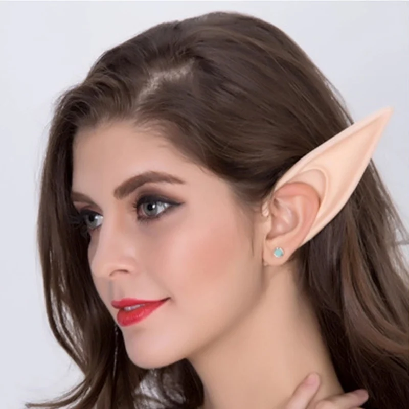 

Halloween Accessories Prosthetic Ears Latex Christmas Masks Anime Pointed Soft Angel Selling Party Elf Mysterious Costumes Props