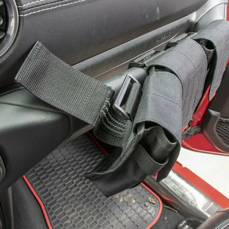 Для Jeep Wrangler JK JL 2007-19 черная приборная панель со-пилот ручка Сумка Для Хранения Чехол