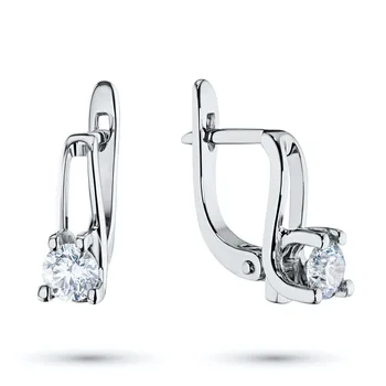

Earrings in white gold with diamonds