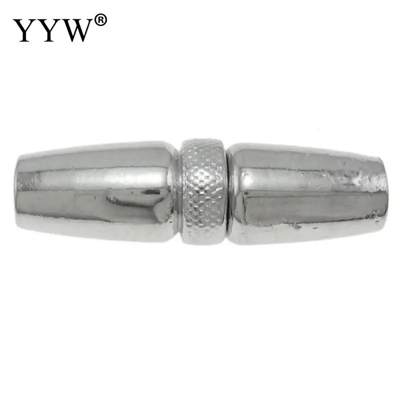 

10pcs Stainless Steel Magnetic Clasps 34.5x10mm Brass platinum For Diy Bracelets Rope Charms Connector Buckles Jewelry Making