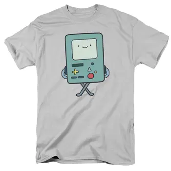 

CARTOON NETWORK ADVENTURE TIME BMO MENS T SHIRT SM TO 3XL New 2018 Hot Summer Casual T-Shirt Printing Solid Color