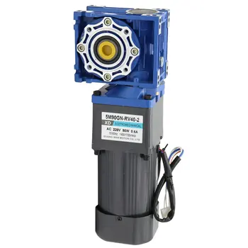 

220V Alternating Current Machine 90W Gear Reducer Motor RV Worm Wheel and Worm Motor Speed Control Micro Small Motor Slow Speed