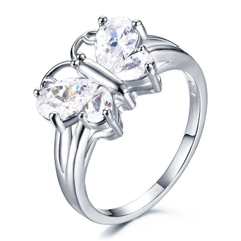 Bague Ringen, дизайн, S925 ювелирные изделия, серебряное кольцо для женщин, животное, Бабочка, Изысканная мода, циркон, темперамент, для свиданий, подарок на день рождения