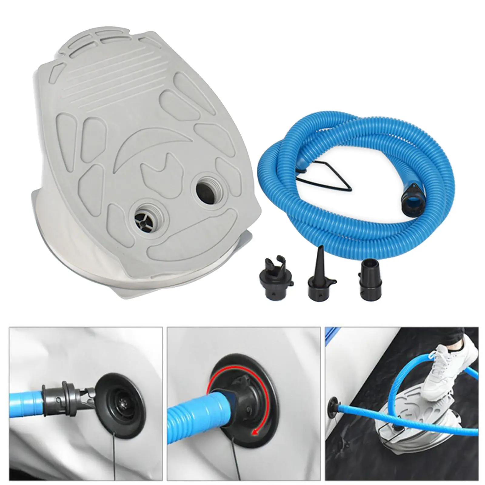 Bellows Foot Air Pump Inflator for Kayaking Inflatable Boat Pool Toy | Спорт и развлечения