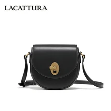 LACATTURA Женская сумка через плечо Маленькая дизайнерская сумка ретро пряжки для сумок дамская модная сумка через плечо для женщин