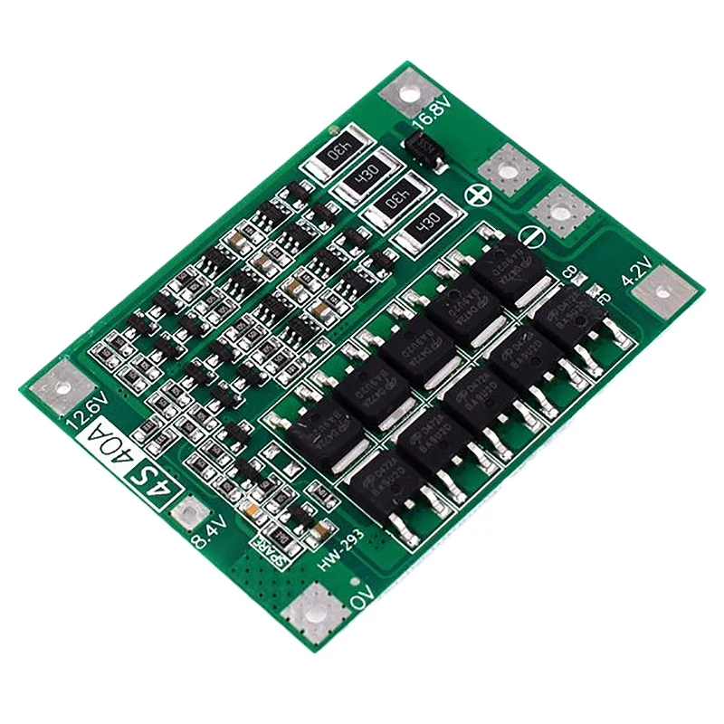 

4S 40A Li-Ion Lithium Battery 18650 Charger Pcb Bms Protection Board with Balance for Drill Motor 14.8V 16.8V Lipo Cell Module