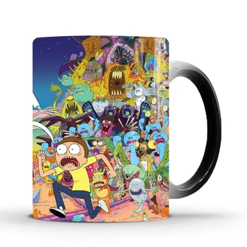 

350ml New Creative Rick and Morty Magic Color Changing Mug Coffee Tea Moring Milk Cup New Year Best Gift for Your Children