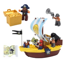 Carib navio pirata modelo grande bloco de construção peças guerra do tesouro compatível tijolos figura conjunto veleiro água brinquedos para crianças presente