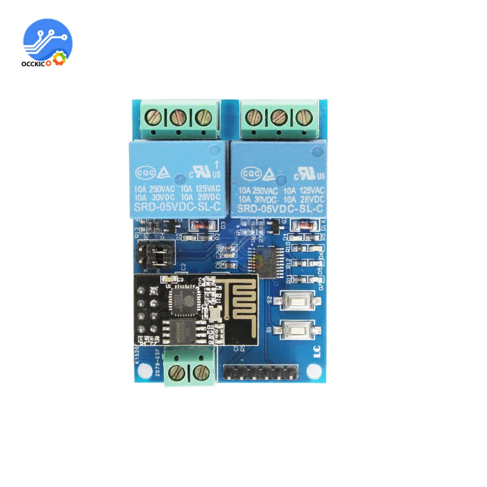 DC 5V WiFi    ESP8266 ESP-01 2CH  ġ  IOT Ʈ Ȩ APP  