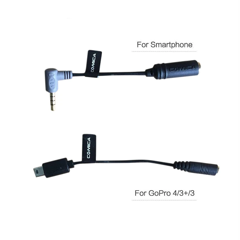Top Deals Comica CVM-D02B Dual-Head Lavalier Lapel Microphone for Canon Nikon Sony A7 A6300 Camera / for Iphone 6 6Plus Smartpho