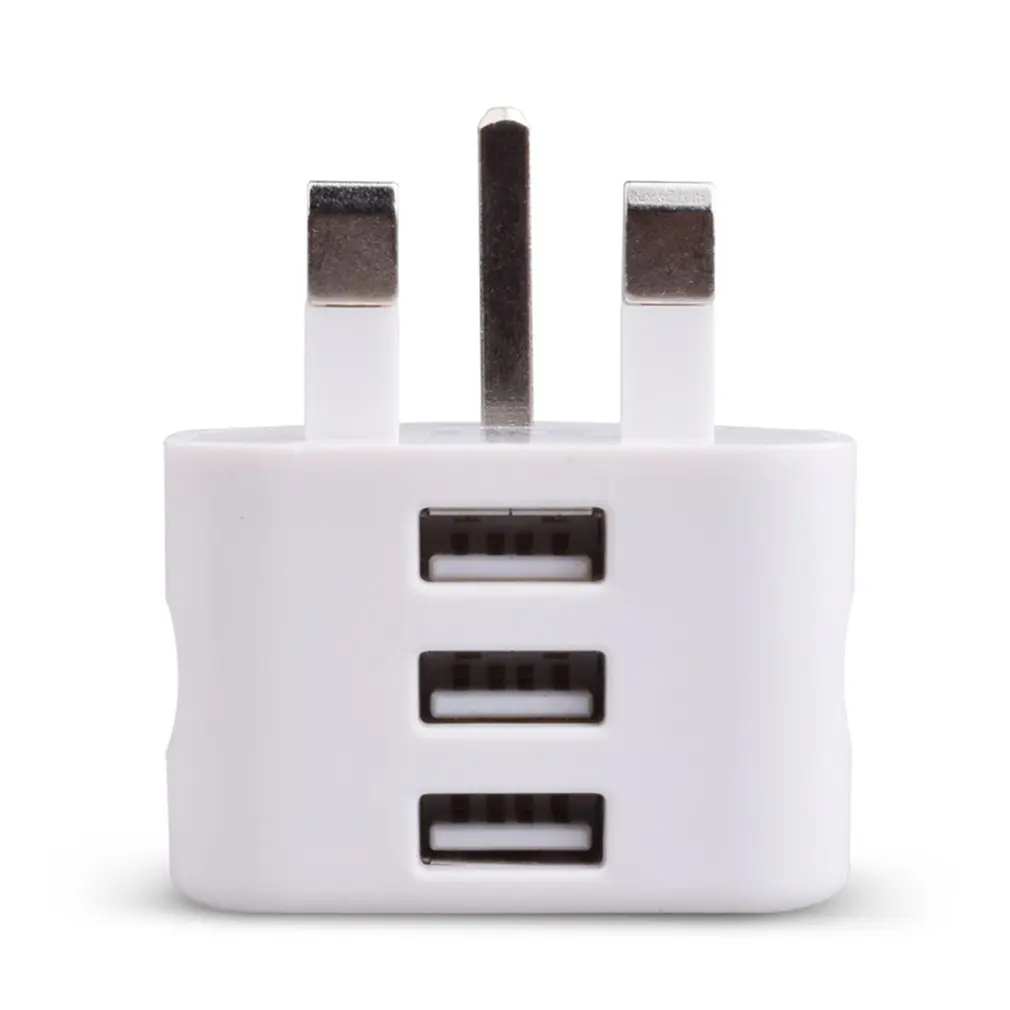 3-Port Универсальный 1/2/3-Порты и разъёмы usb вилка стандарта Великобритании 3 Pin стены Зарядное устройство адаптер с 1/2/3 Порты usb путешествия Зарядное устройство для зарядки телефона X samsung S9 - Цвет: 3-Port
